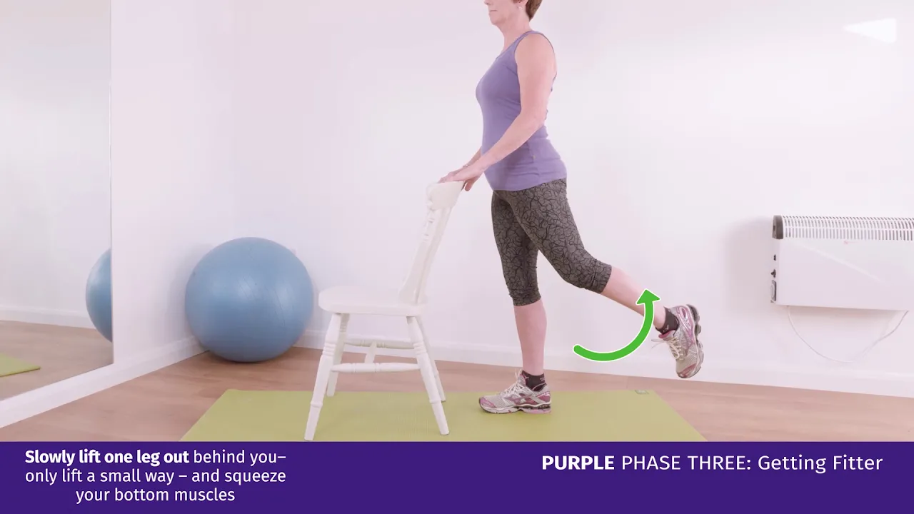 a woman doing an exercise